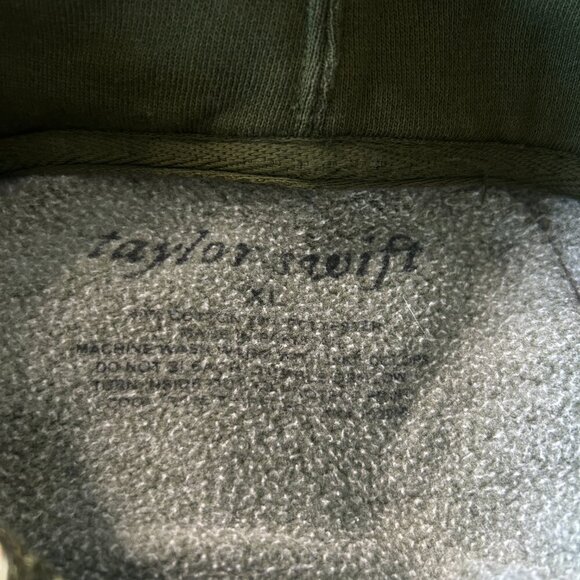 Taylor Swift Ever and Evermore Green Hoodie Official Sweatshirt Size XL - Picture 3 of 8